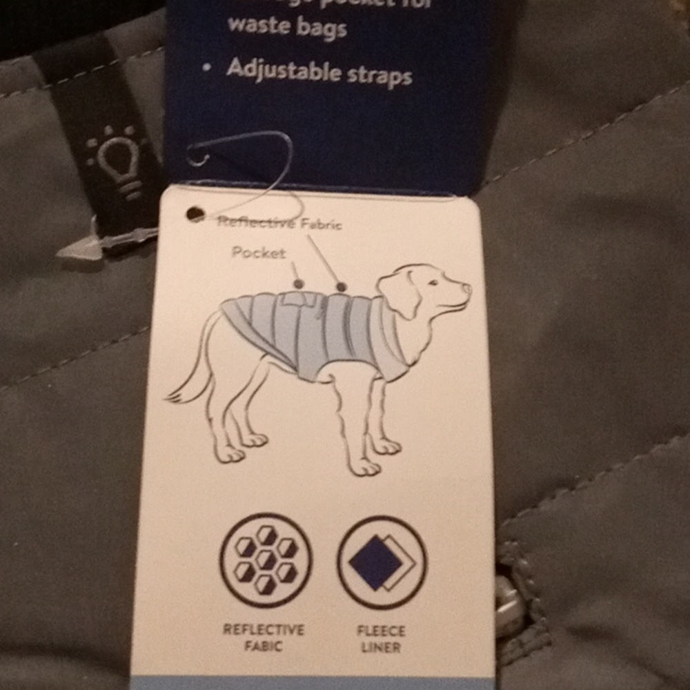 XS Top Paw Grey Dog Vest - Picture 3 of 7